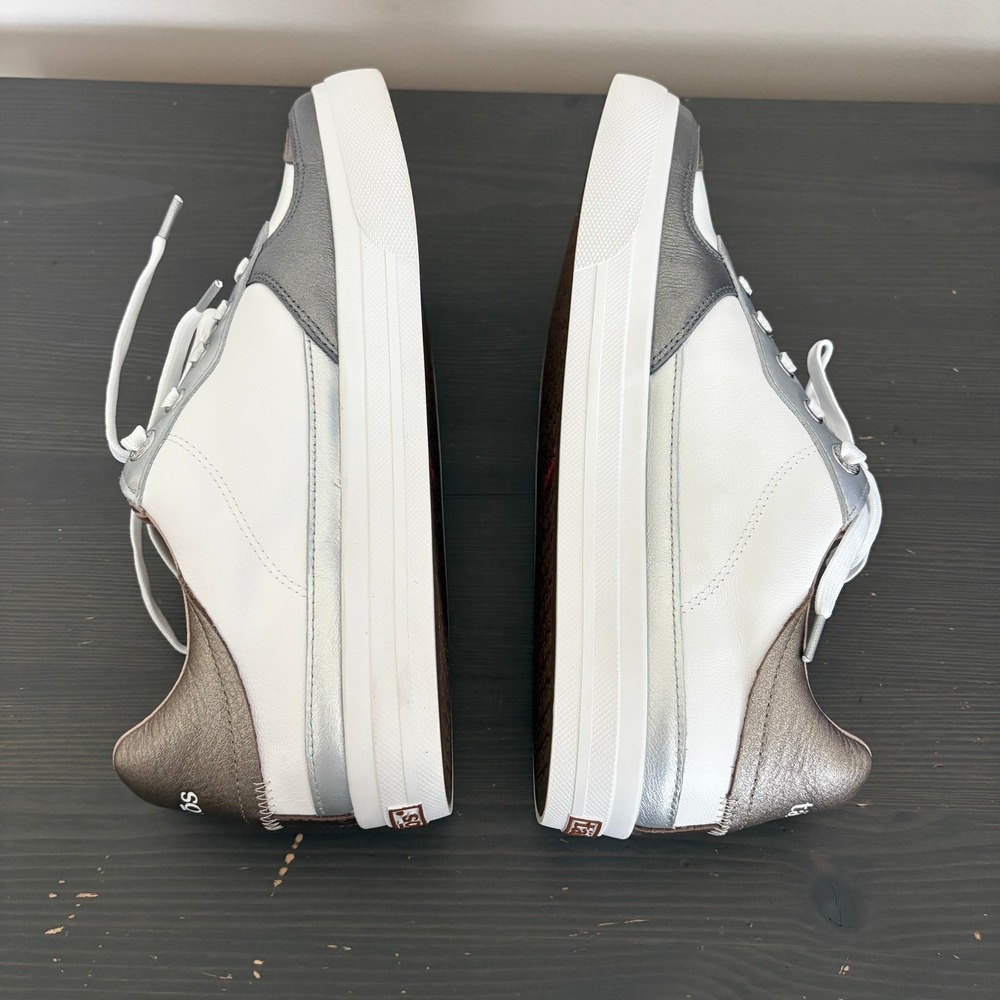 Taos Pop Soul Sneaker 10 White Metallic Multi Leather Comfort Shoes - Picture 7 of 13